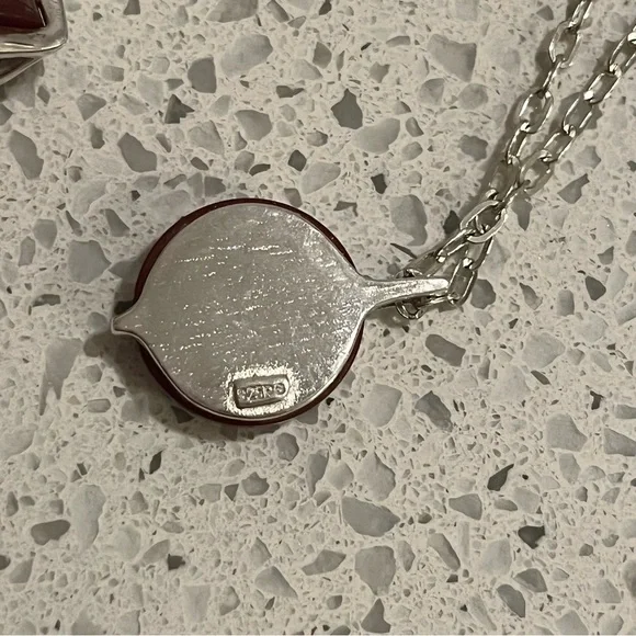 Vintage .925 Ring & Necklace set w/ Carnelian reminds me of Cartier *marked - Picture 13 of 13